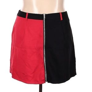 Black and red miniskirt